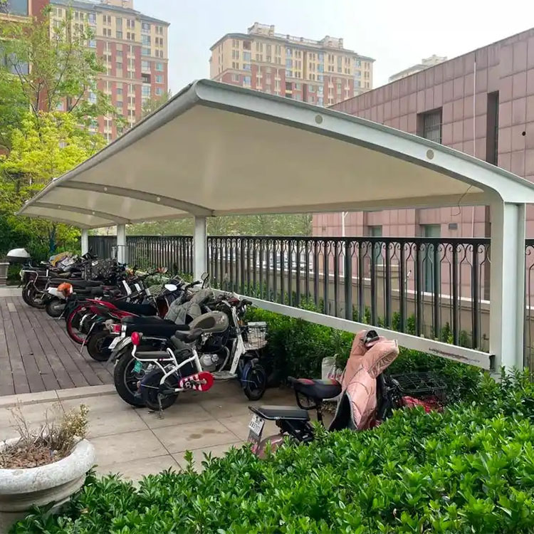 金华膜结构电动车棚